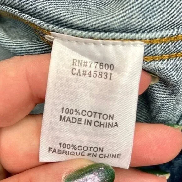 FP x Sandrine Rose L’Artiste Distressed Denim Jean Jacket, Medium - Picture 10 of 11